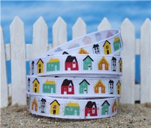 Summer Holiday Ribbon - Seaside Houses